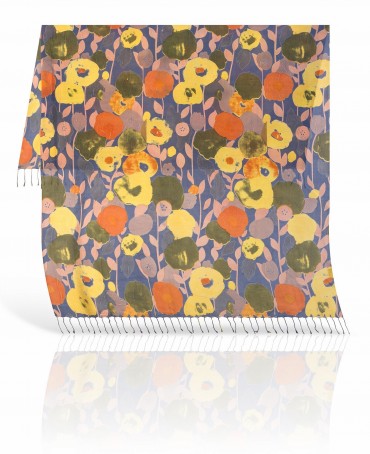 Палантин Женский S40-FLORA.ABSTR/DUST.PINK